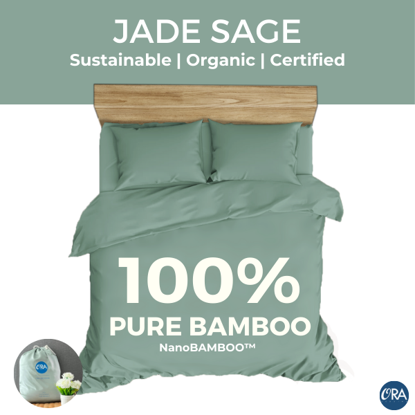 100% Pure Bamboo Bedsheets (1600TC) NanoBAMBOO™ | Soft | Cooling | Organic | Eco-friendly | Antibacterial | [OraSheets] Bed Bedding