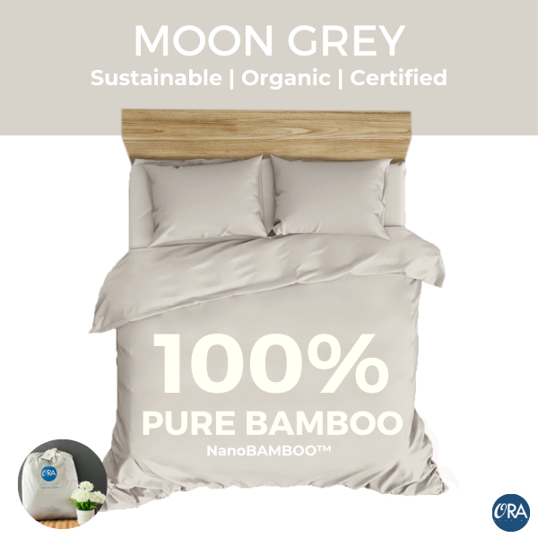 100% Pure Bamboo Bedsheets (1600TC) NanoBAMBOO™ | Soft | Cooling | Organic | Eco-friendly | Antibacterial | [OraSheets] Bed Bedding
