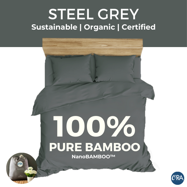 100% Pure Bamboo Bedsheets (1600TC) NanoBAMBOO™ | Soft | Cooling | Organic | Eco-friendly | Antibacterial | [OraSheets] Bed Bedding