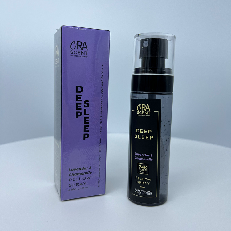 [NEW] Pillow and room spray mist with 24K pure gold and infused with functional scent "Olfactory System" technology jointly produce in Switzerland. A new type of Aromatherapy with scent that does more than smelling good. Ora Scent. Ora Bedding Singapore. Home fragrance. Essential oil.