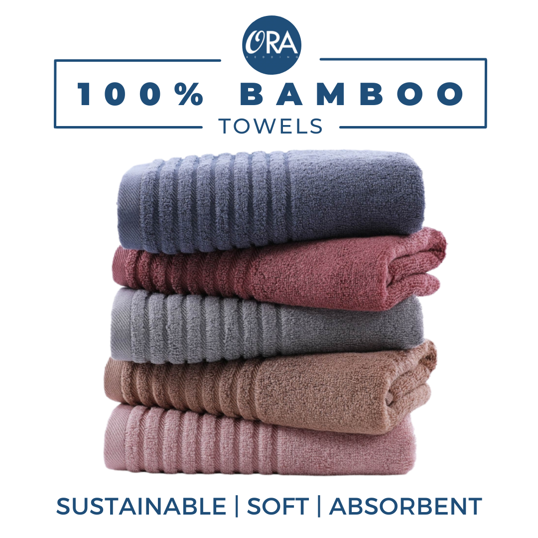 100% pure bamboo towels. Nanobamboo organic, natural, eco-friendly & sustainable. Ultra-soft & absorbent! Best towel in Singapore